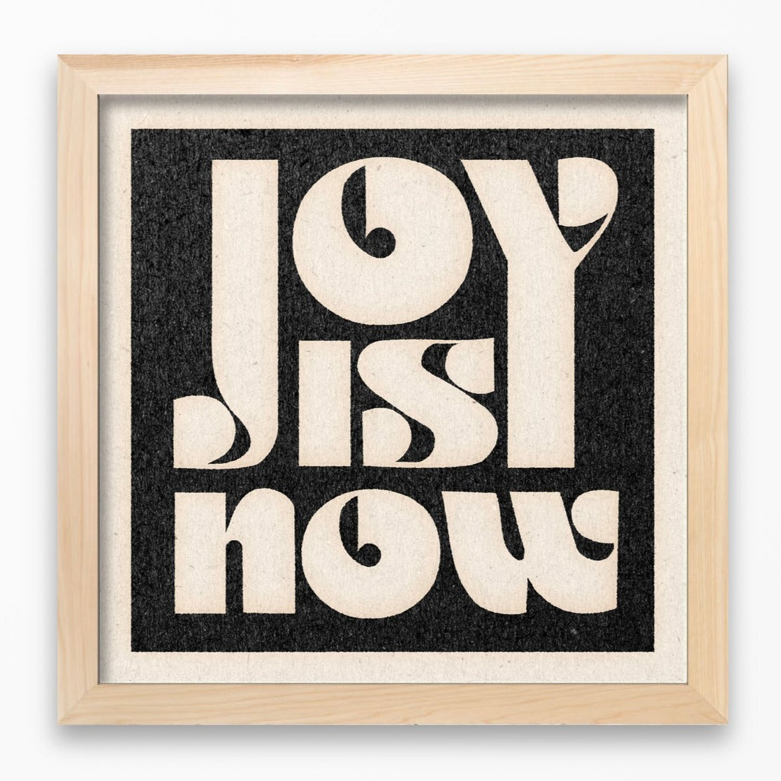'Joy Is Now' Framed Print