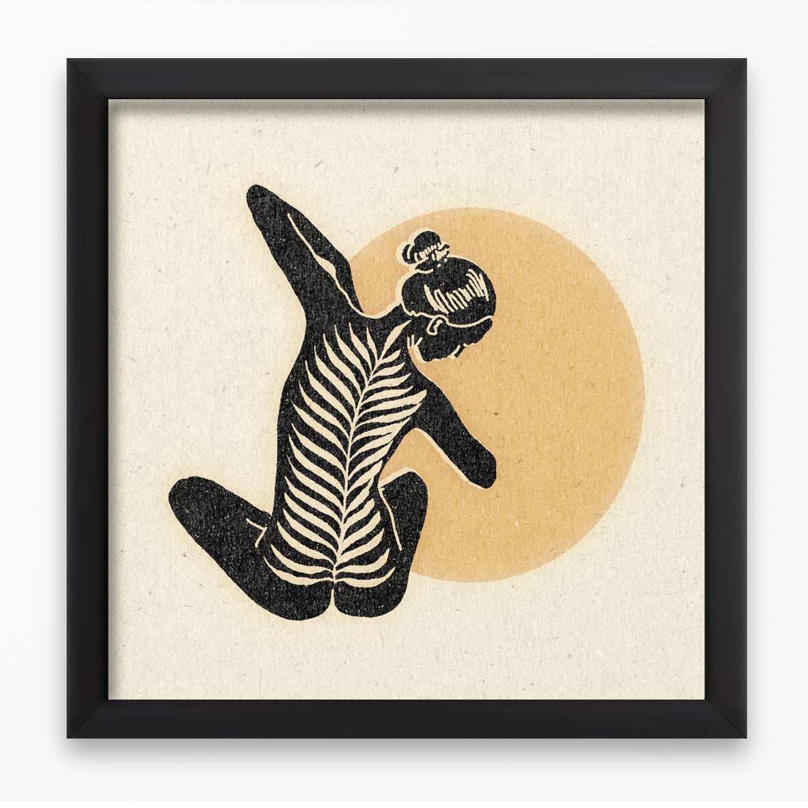 'Leaning Into It' Framed Print