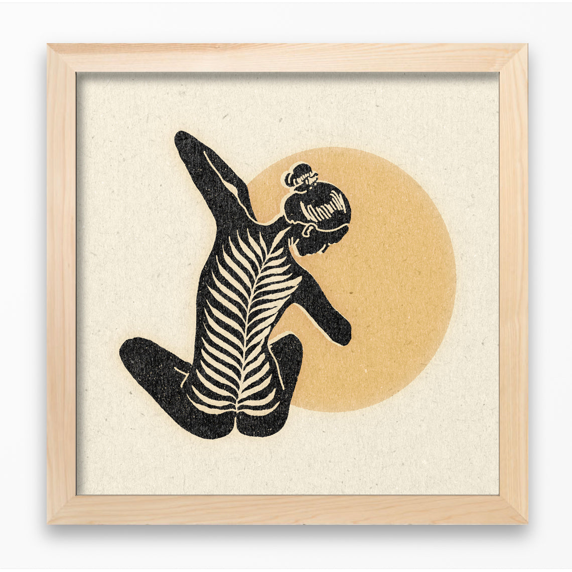 'Leaning Into It' Framed Print