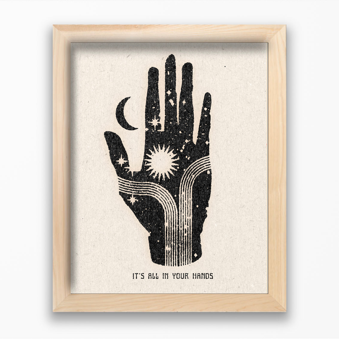 'It’s All in Your Hands' Framed Print