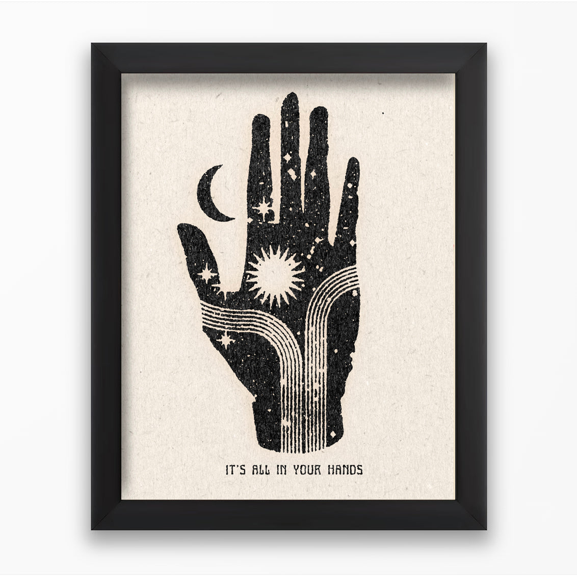 'It’s All in Your Hands' Framed Print