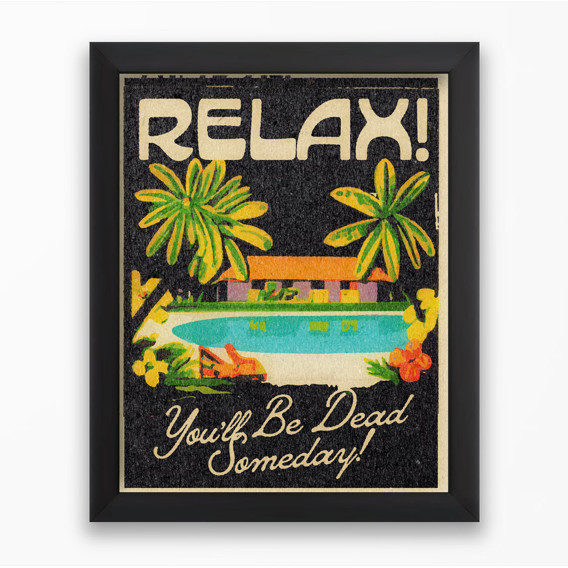 'Relax!' Framed Print