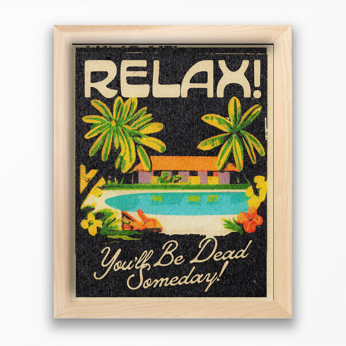 'Relax!' Framed Print