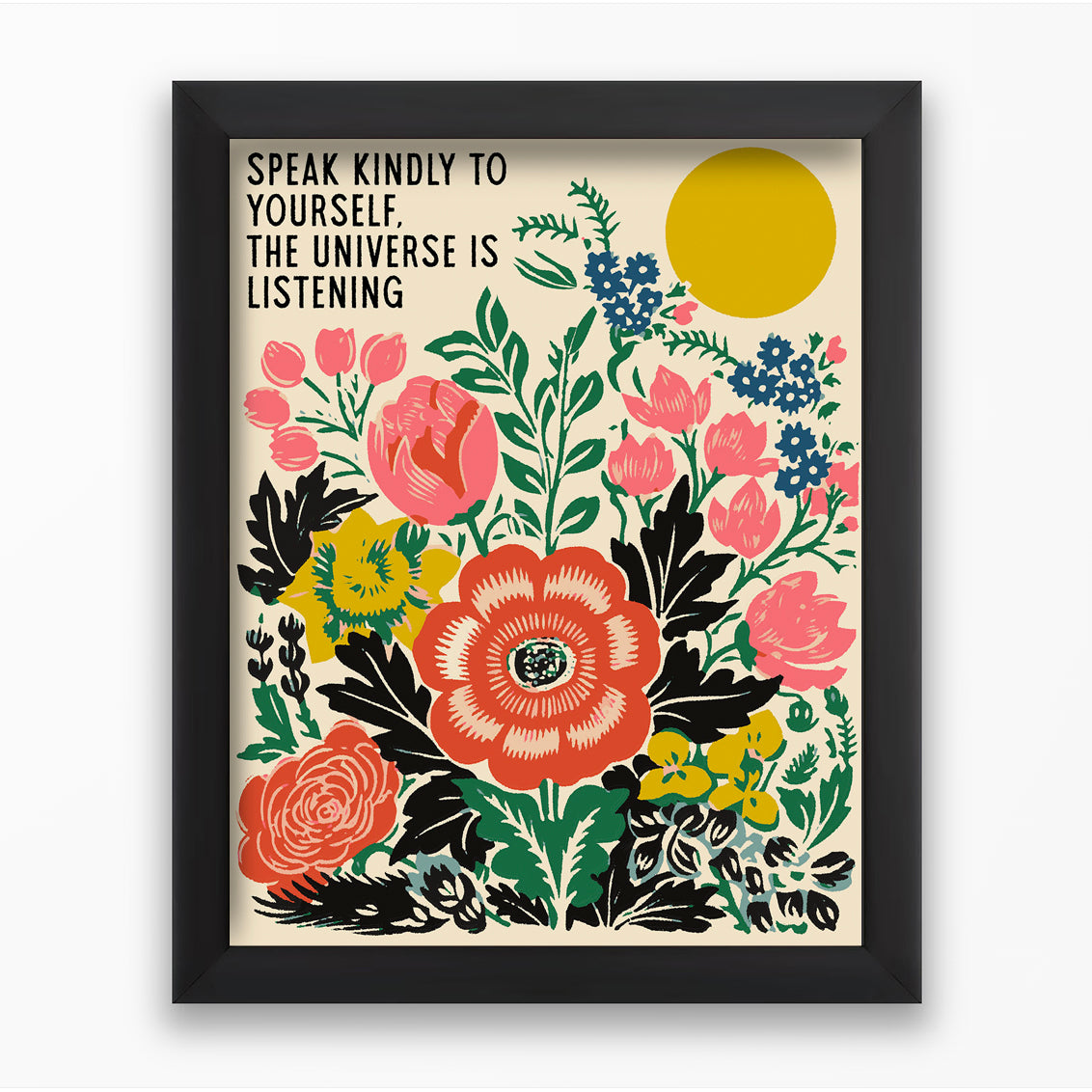 'Speak Kindly' Framed Print