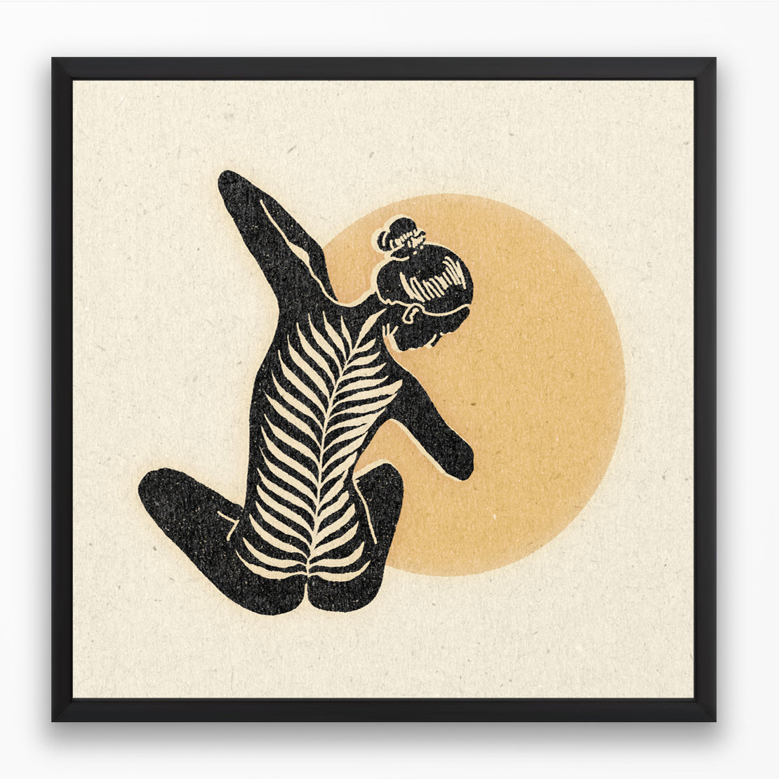 'Leaning Into It' Framed Print