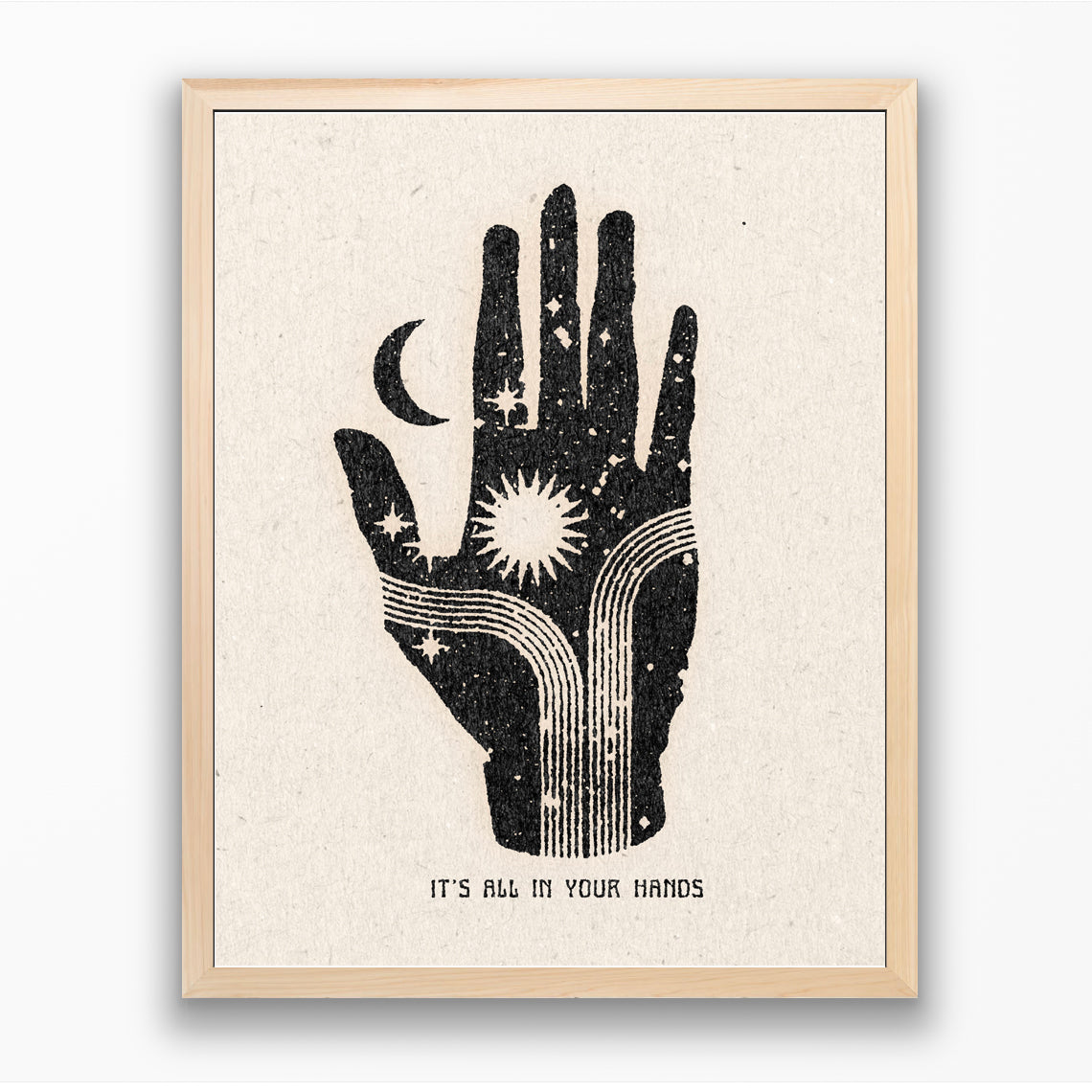 'It’s All in Your Hands' Framed Print