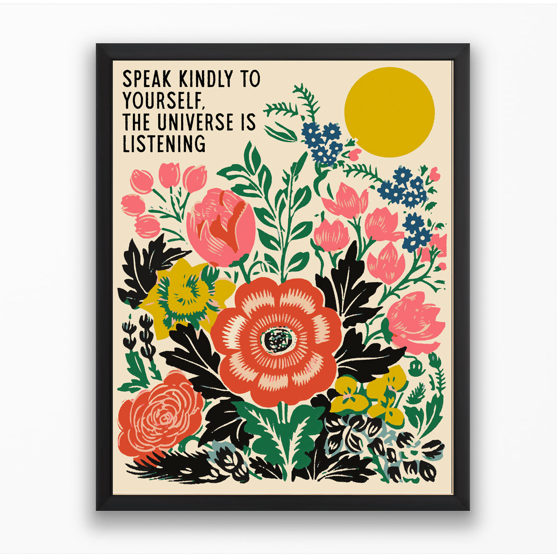 'Speak Kindly' Framed Print
