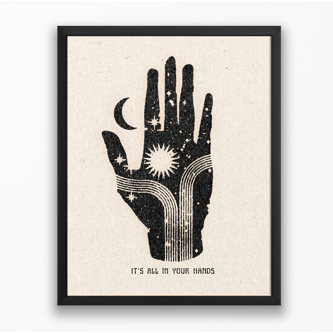 'It’s All in Your Hands' Framed Print