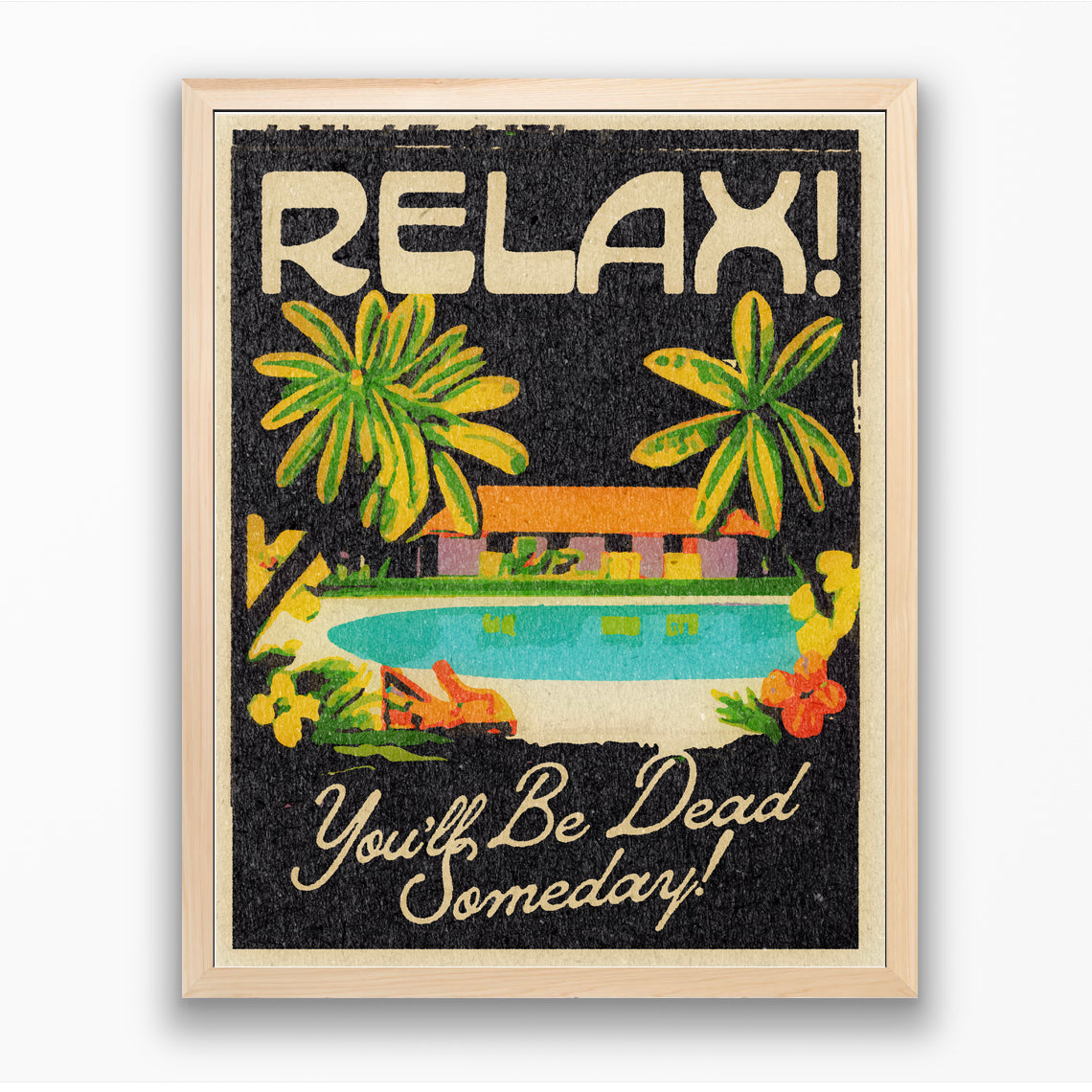 'Relax!' Framed Print