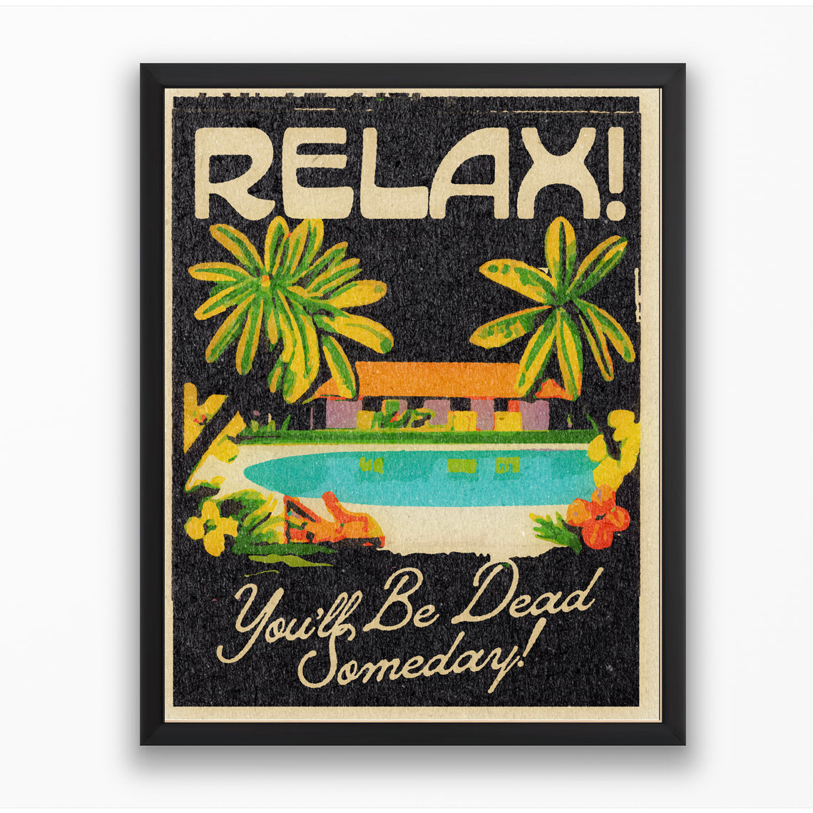 'Relax!' Framed Print