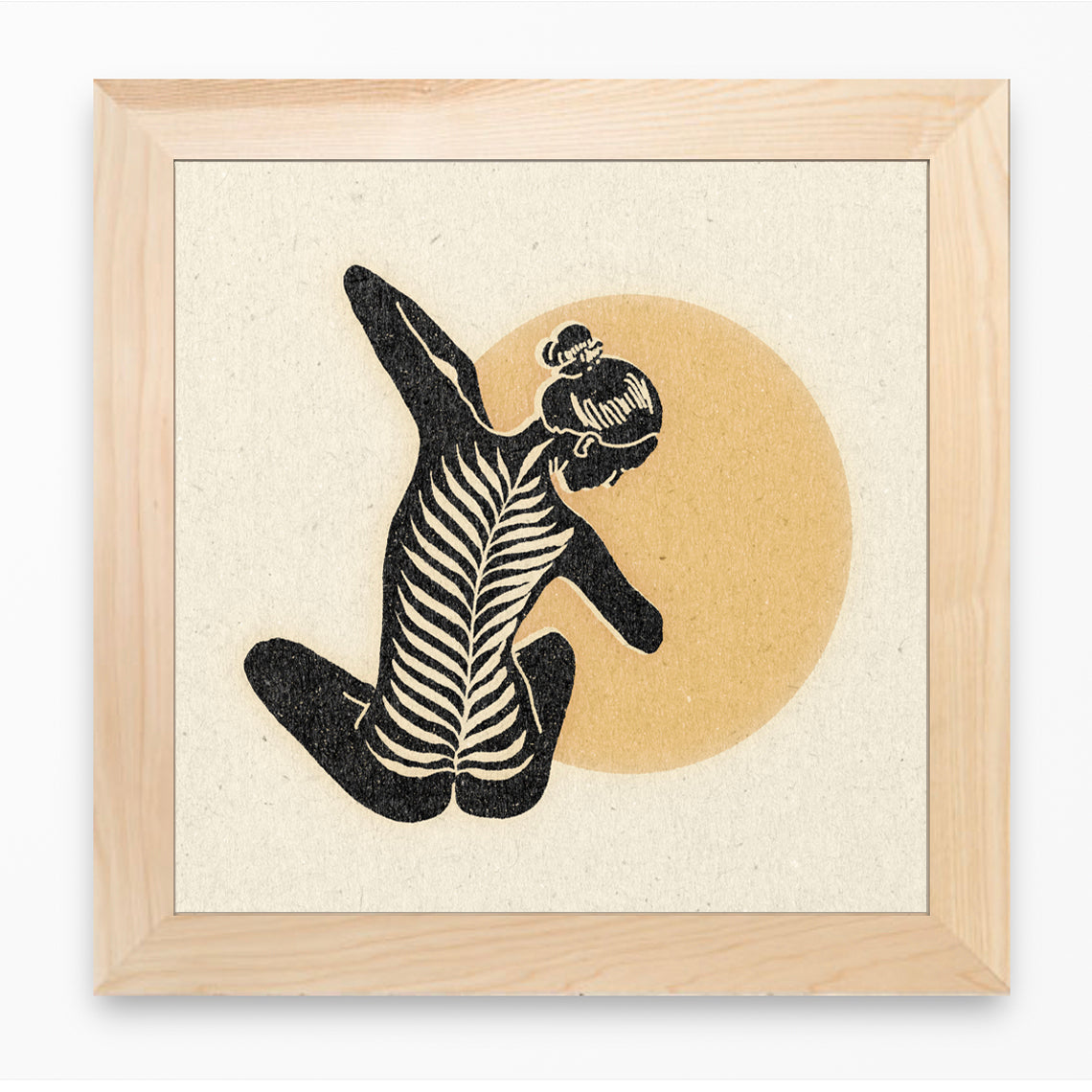 'Leaning Into It' Framed Print