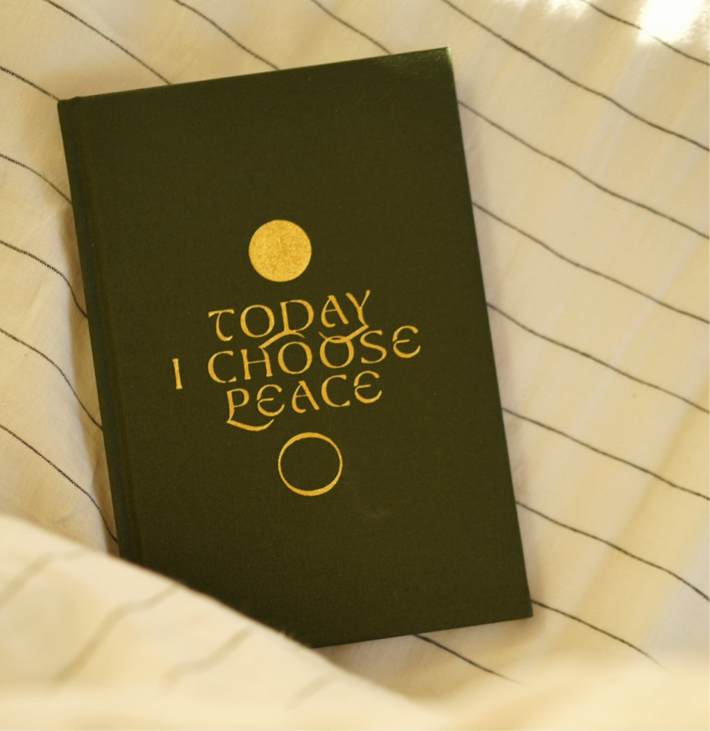 'Today I Choose Peace' Linen Bound Journal