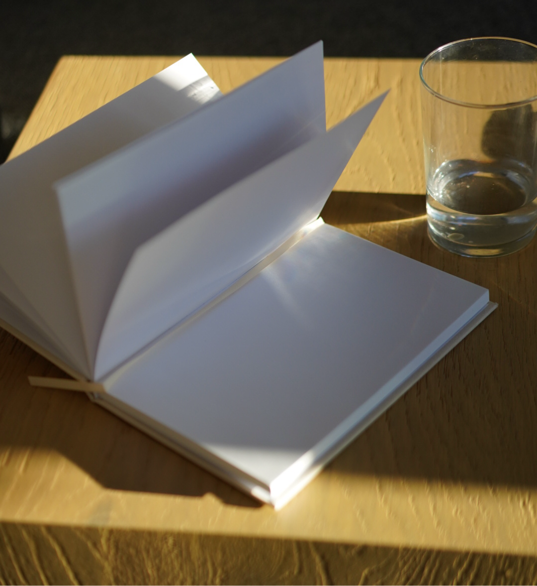 'Just Breathe' Linen Bound Journal