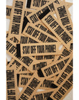 'Stay Off Your Phone!' Felt Bookmark