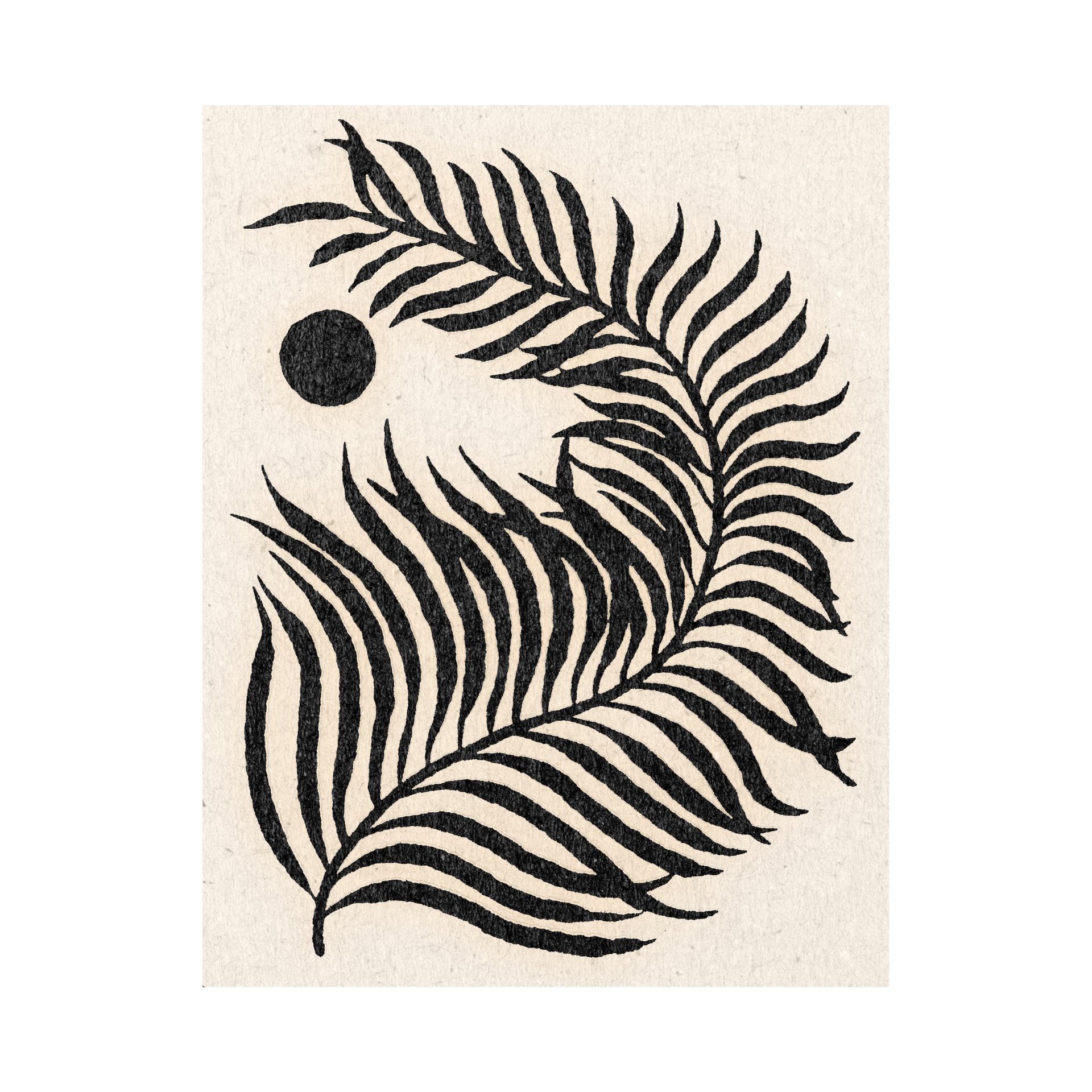 &#39;Curled Palm&#39; print