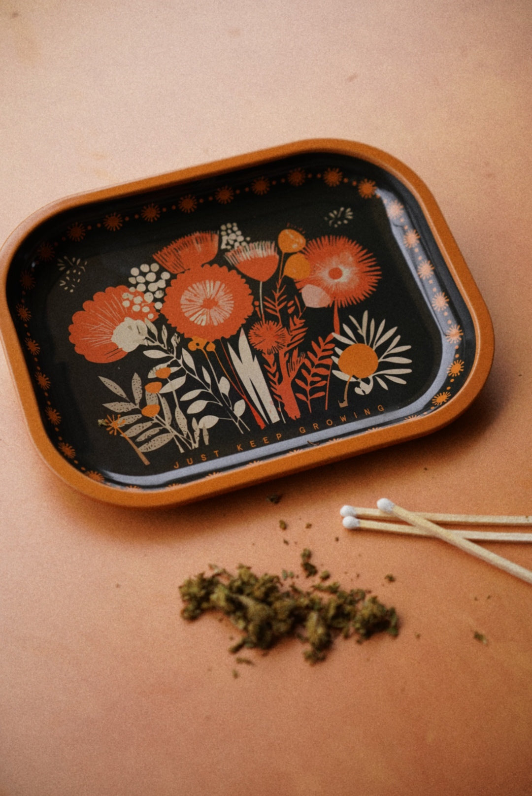 ‘Just Keep Growing' Tin Tray