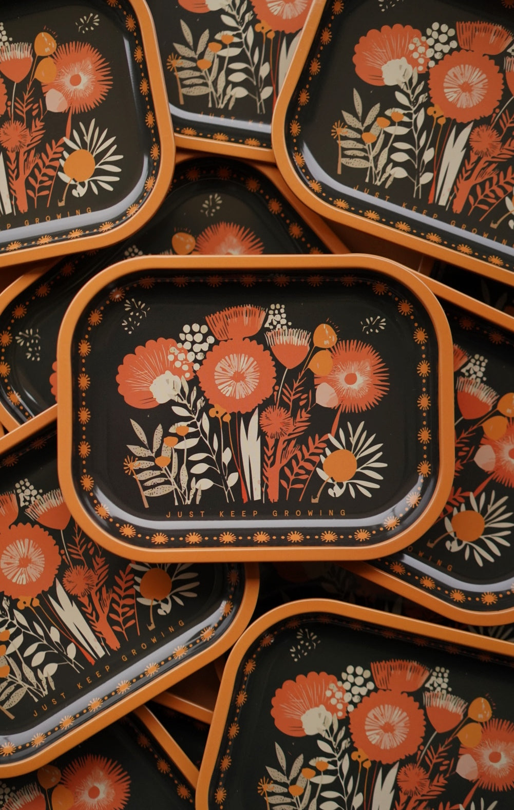 ‘Just Keep Growing' Tin Tray