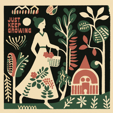 'Just Keep Growing no. 4' Print