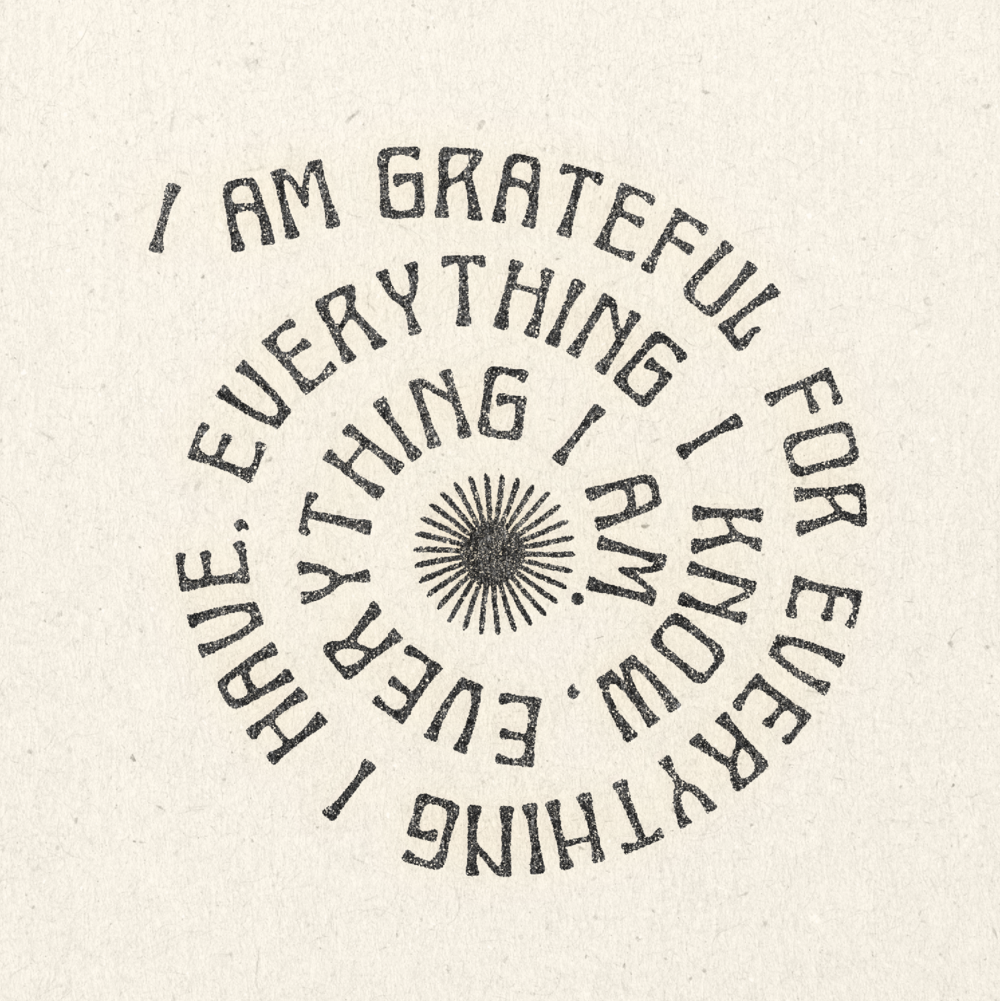 'Grateful' Framed Print