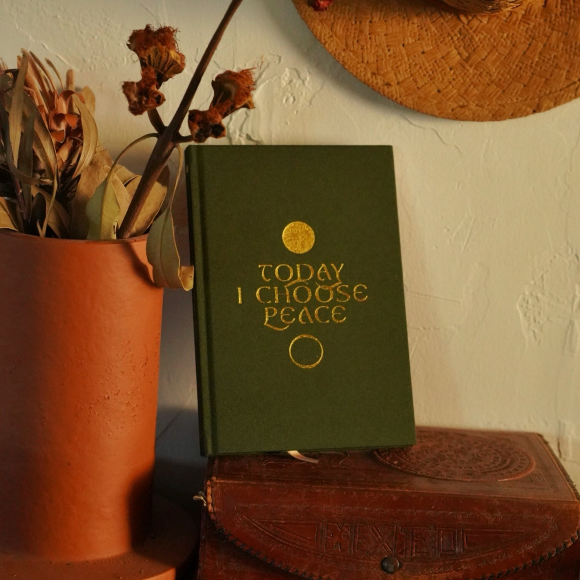 'Today I Choose Peace' Linen Bound Journal