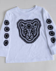 'Deep In Vibration' Kid's Cotton Jersey Long Sleeve Tee