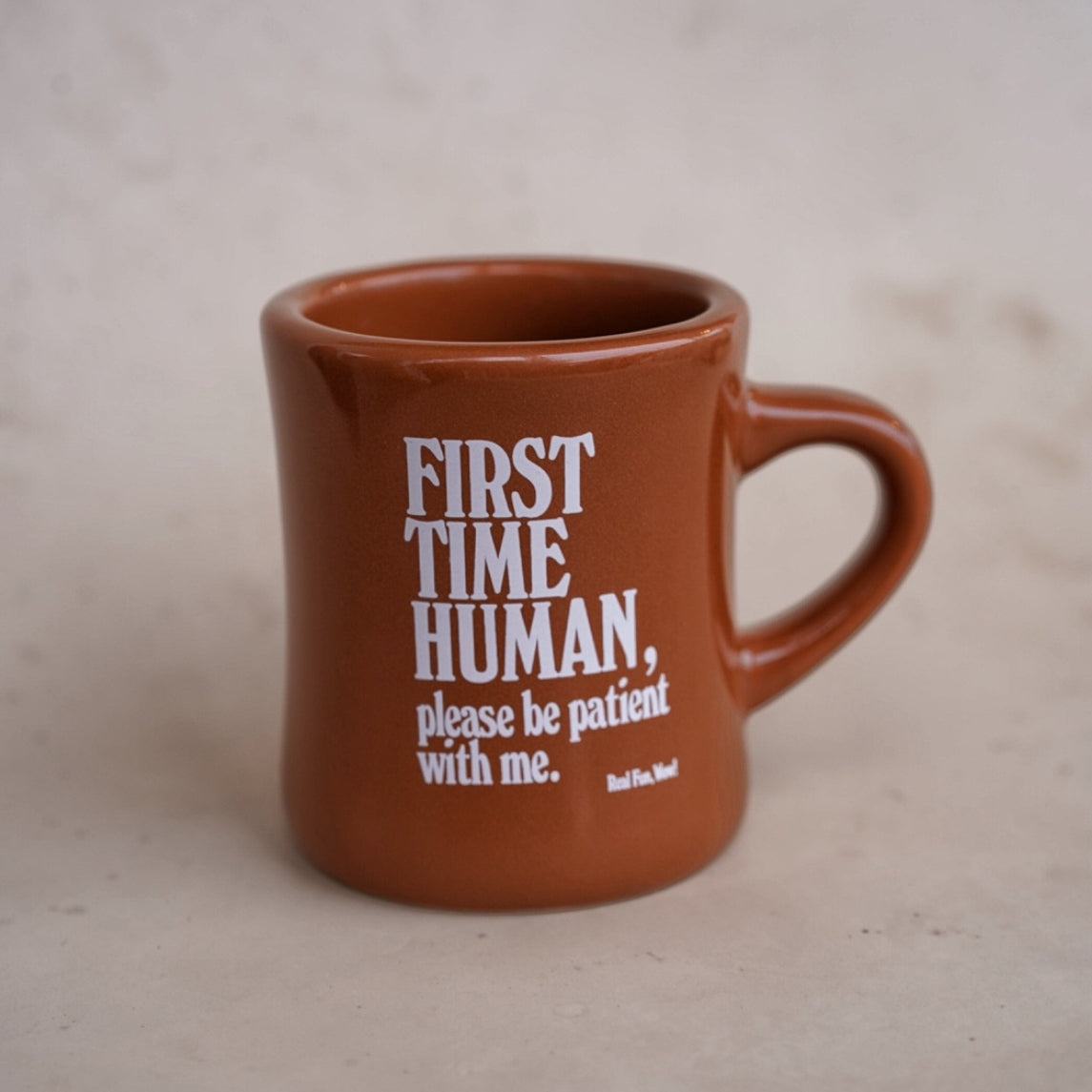 ‘First Time Human' Diner Mug