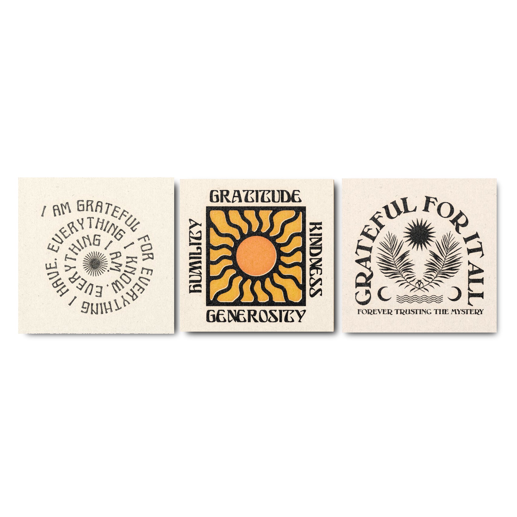 'Gratitude' Print Set