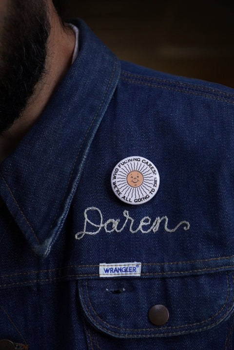 ‘Who Fuckin’ Cares’ Button