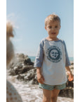'Nice To Be Here ' Kid's Baseball Fine Jersey Three-Quarter Sleeve Tee