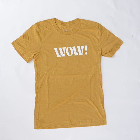 'WOW!’ Shirt Mustard