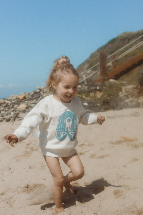 'Arching Hands' Kid's Fleece Sweatshirt