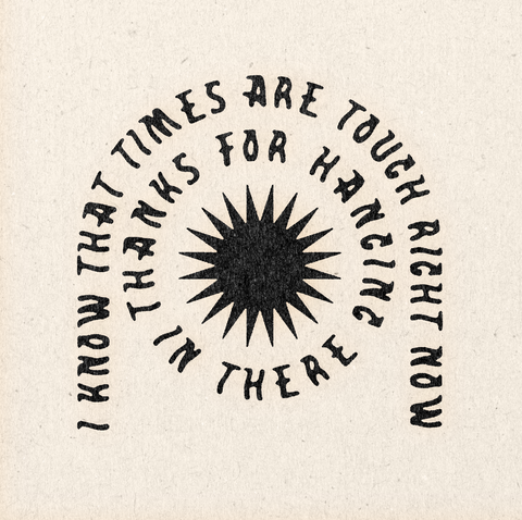 'Times Are Tough' Print