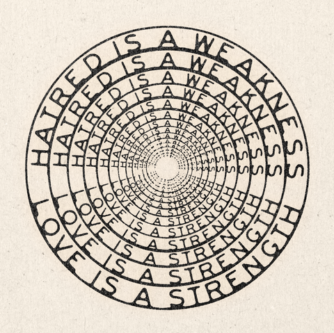 'Hatred Is A Weakness' Print