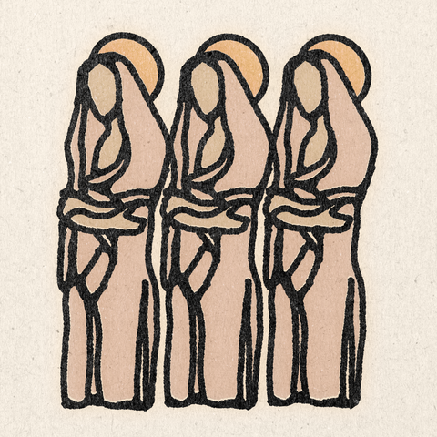 'Gathering Around' Print