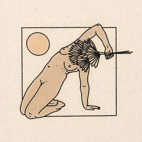 'Leaning' Print