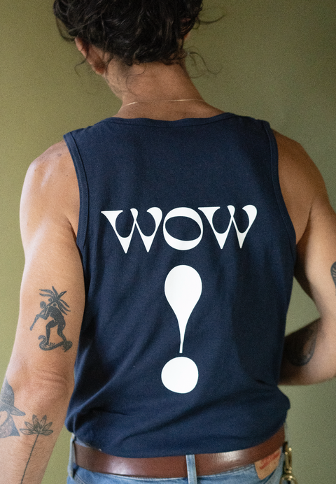 'Wow!' Unisex Tank Top