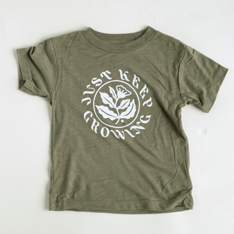 'Just Keep Growing' Kid's Triblend Short Sleeve Shirt