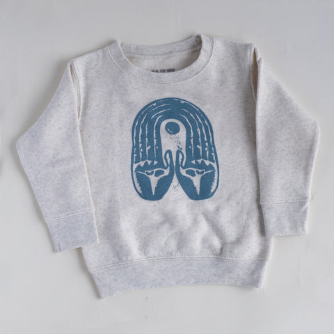 'Arching Hands' Kid's Fleece Sweatshirt