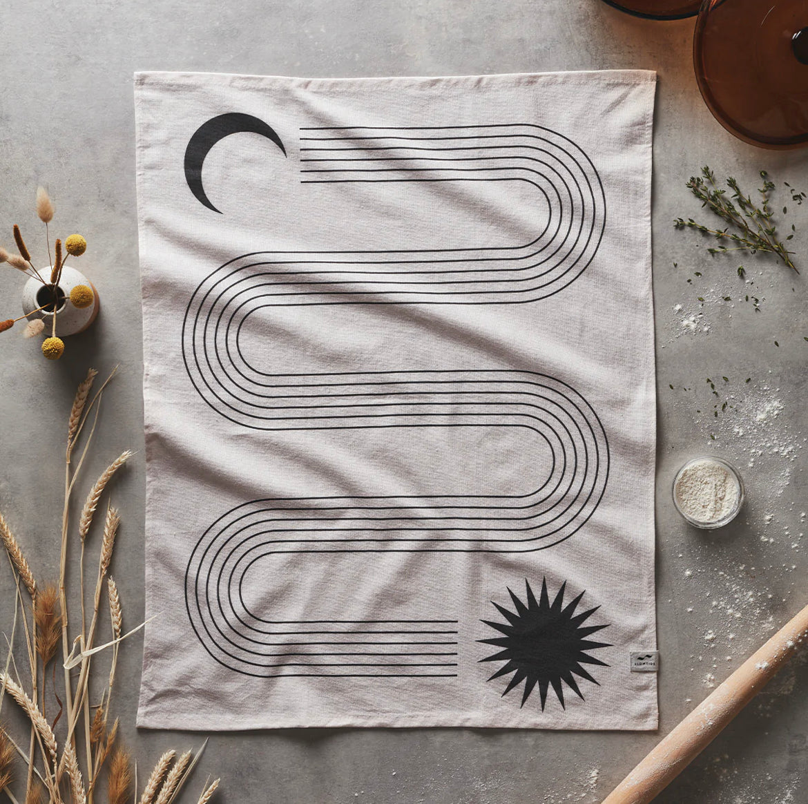 Slowtide x Real Fun, Wow! Kitchen Towel