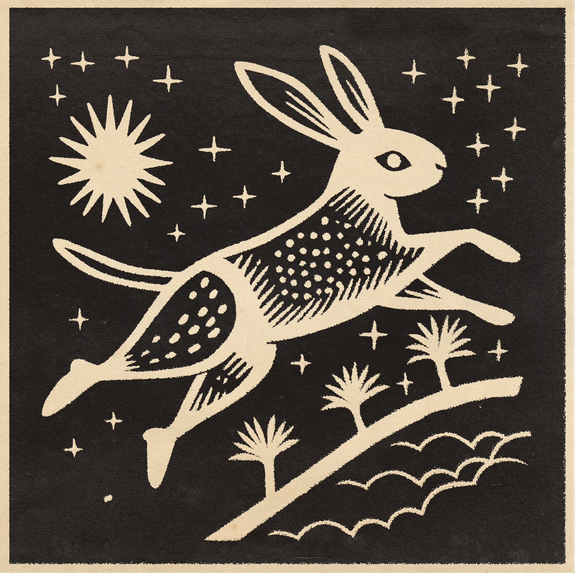 &#39;Rabbit Leaping&#39; Print