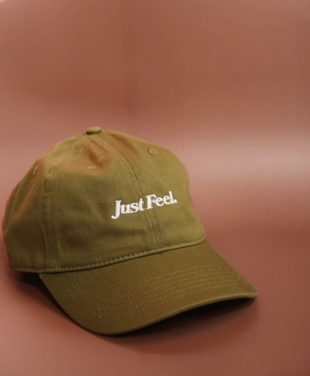 &#39;Just Feel&#39; Organic Dad Hat