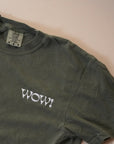 'WOW!' Embroidered Shirt
