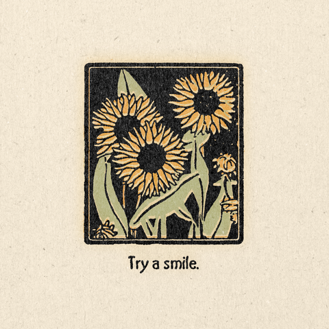'Try A Smile' Print
