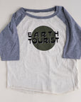 'Earth Tourist' Kid's Baseball Fine Jersey Three-Quarter Sleeve Tee