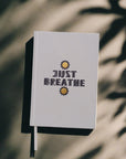 'Just Breathe' Linen Bound Journal