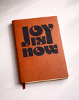 'Joy Is Now' Faux Leather Journal