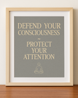 'Defend Your Consciousness' Print