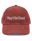 'Very Not Dead' Corduroy Dad Cap