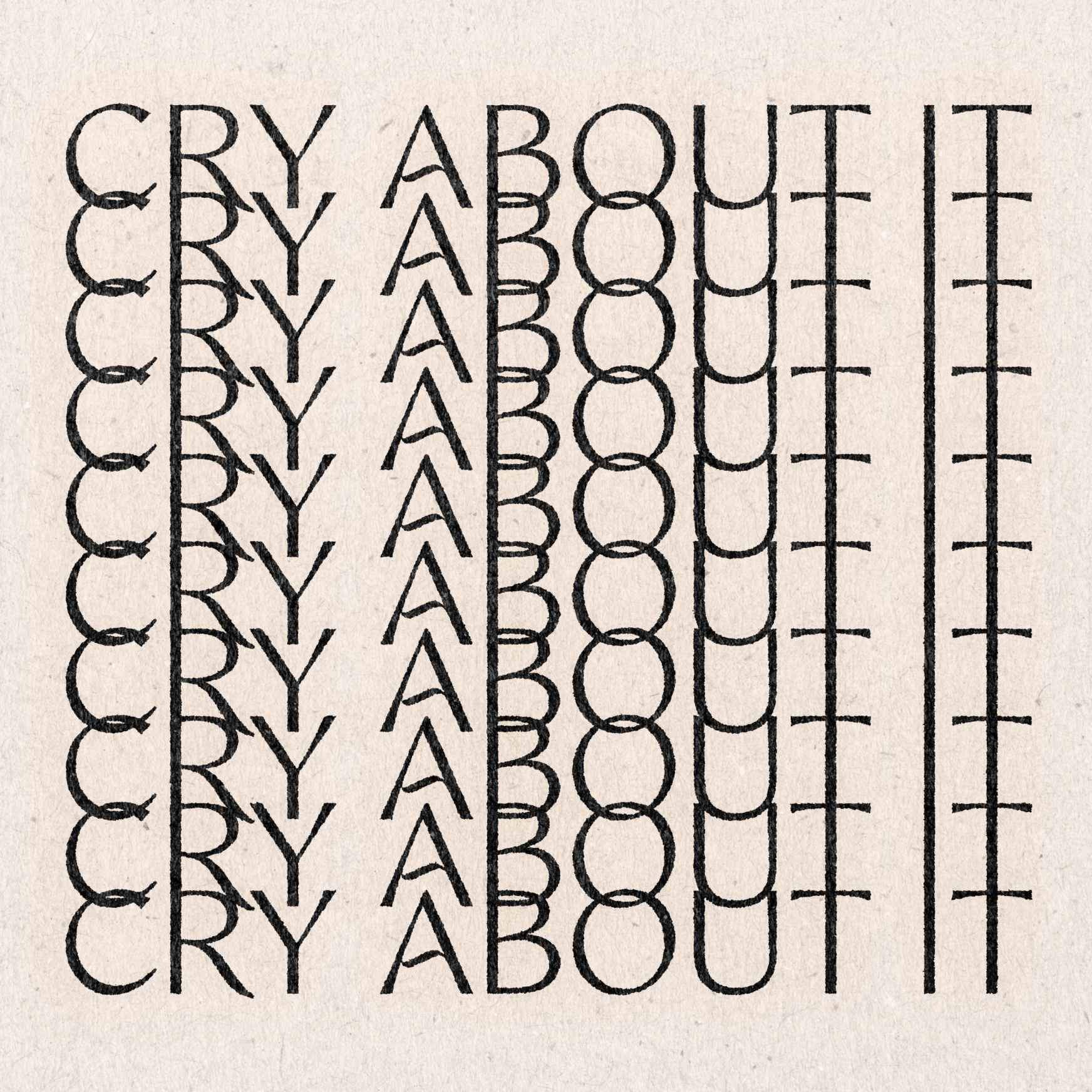 &#39;Cry About It&#39; Print