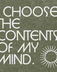 'I Choose The Contents Of My Mind' Print
